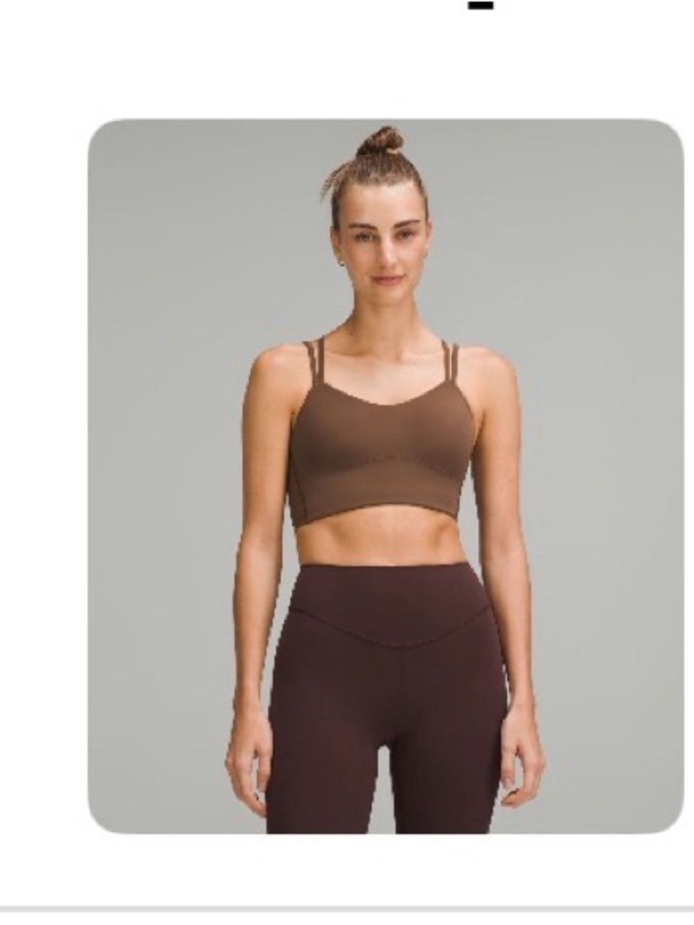 lululemon athletica Java Double-Strap Seamless Sports Bra